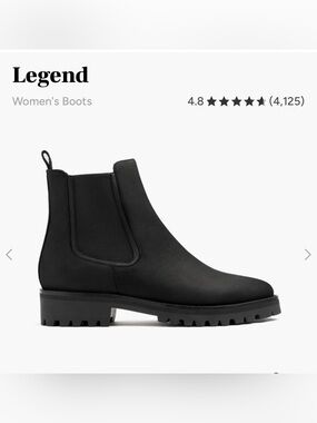 Thursday Boot Company Women's Black Chelsea Legend Boot